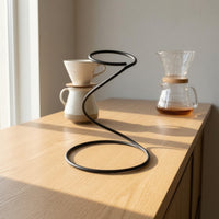 Sturdy Coffee Dripper Stand Compact Dripper Stand with Circular Base Space-Saving Pour-over Coffee Station Long-Lasting for Baristas