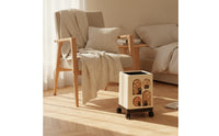 Cream-Colored Trash Can with Lid Square Trash Bin with Lid Elegant Wastebasket Matte for Bedroom