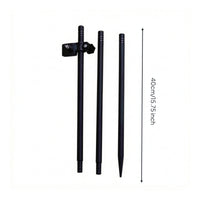 Adjustable Umbrella Pole with Clamp Metal Ground Spike Umbrella Stand Portable Secure for Beach, Garden, Camping