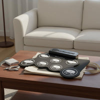 sensitiveSensitive Pads Roll up Electronic Drum Pad Built-in Speaker Portable Electronic Drum Kit for Home
