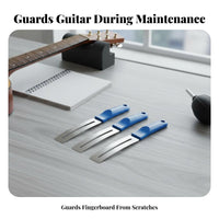 3 Pieces Anti-Scratch Guitar Fret Protector Long-Lasting Stainless Steel Fret Polishing Guard Multiple Sizes Included for DIY Musicians