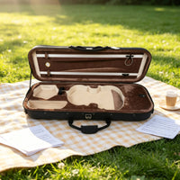 Violin Case Portable Violin Case with Hygrometer Travel Carrying Cases for Lessons, Commuting