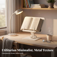 Multi-Functional Adjustable Bookrest Handsunrestricted Adjustable Textbook Easel Page Holders Book Stand adaptable for Students, Readers, Children, Study Room, Bedroom, School, Library
