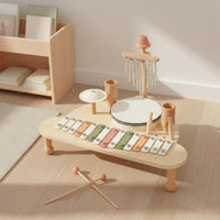 Educational Music Toy Early Learning Wooden Xylophone Set Cognitive Development Wooden Percussion Toy for Nursery