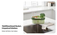 Kitchen Sink Drain Basket Anti-Clogging Kitchen Sink Food Waste Straining Area Saving Hanging Food Scrap Strainer