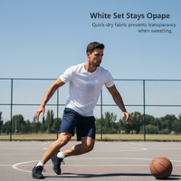 Men's Breathable Quick-Dry Short Sleeve Training Suit Set