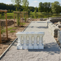 Reusable Roman Column Mold Polished Surface Finish Roman Column Plastic Mould Lightweight Cement Balustrade Casting Mold Connectable Design for Outdoor