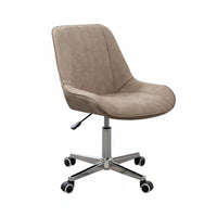 space-efficient Design Armless Shell Chair Comfortable Computer Seat Space-Saving Seating Furniture Ergonomic spine supportrest for Young Adults, Home Office Workers, Makeup Users, Dorm Room, Bedroom, Small Spaces