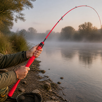 Portable Soft Tail Raft Fishing Rod for Shore Casting