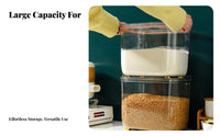 Moisture-Proof Rice Storage Container Space-Saving Design Large Rice Container Long-Lasting