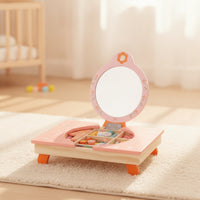 Toy Vanity with Mirror Tabletop Kids Vanity Set Adorable for Bedroom