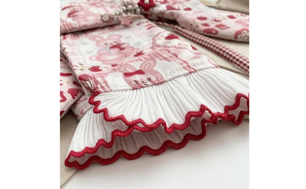 1/6 Doll Kimono  Printed Textile 1/6 Doll Kimono  Set Elegant Design Wearable Accessory