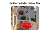 Nectar Dispenser for Hummingbirds Easy to Clean Hummingbird Nectar Feeder Multiple Feeding Ports Garden Supplies for Backyard, Patio, Outdoor