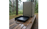 Raised Side PVC Shower Tray Flexible Hose Square Shower Basin Easy to Install Shallow Drain Tray Stain Resistant for Garden