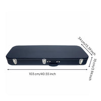 Rectangular Guitar Hard Case Shockproof Electric Guitar Case Lock Latches Musical Equipment for Travel
