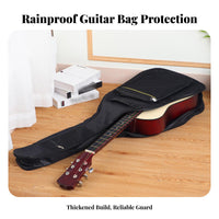 41 Inch Guitar Bag Water-Resistant Acoustic Guitar Gig Bag Musical Instrument Accessory Thickened Padding Large Capacity Pocket