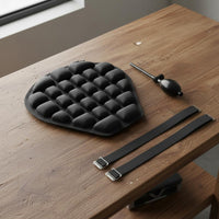 Motorcycle Inflatable Seat Cushion Comfortable Seat Cushion with Air Cells Supportive for Commuters, Long-Distance Riding
