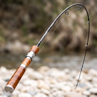 Medium-Fast Action Lure Fishing Rod with Wooden Handle Sensitive Carbon Fiber Fishing Rod Balanced Ergonomic for Fishermen