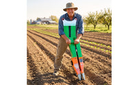 Stainless Steel Handheld Planter with Adjustable Depth Heavy-Duty Manual Planter Handheld Seeder for Gardeners, Farmers, Gardens, Small Fields, Farms
