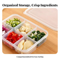4 Pieces Ingredient Portion Box Set complimentaryzer Safe Food Container Safe food-grade pfinalic