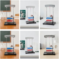 Ampere Force Demonstrator Teaching Instrument Desktop Physics Demonstrator with Pointer Open-Frame Force Demonstration Apparatus for Teachers, Students