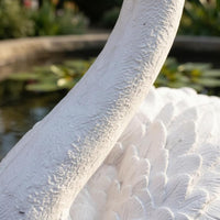 Buoyant Swan Sculpture Curved Neck Buoyant Swan Ornament Weather Resistant Outdoor Decor for Pool, Garden