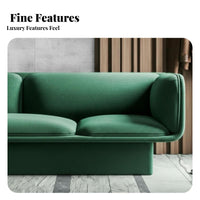 Nordic aesthetic 3-Seater Sofa Modern Design 3-Seater Minimalist Couch Clean Lines Living Room Furnishing Designer Inspired for Interior Designers, Apartment Dwellers, spa, Waiting Area, Lobby, Office