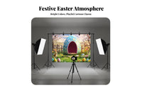 Easter Party Backdrop Festive Atmosphere Easter Search Backdrop Easy to Hang Spring Theme Party Banner for Children, Families, Home, Outdoor