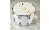 Thick Wooden Shell Marching Snare Drum Includes Drumsticks 14 Inch Snare Drum Sturdy Metal Hoops Percussion Instrument for Procession