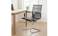 Sled Base Office Chair Cantilever Guest Chair for Reception Area