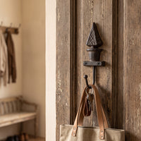 Rustic Hook with Mounting Screws Heavy Duty Decorative Wall Hooks Vintage Coat Hanger Hooks for Entryway