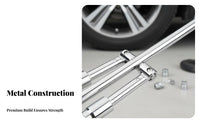 Folding Cross Wrench Space Saving Folding Lug Wrench Easy Storage for Mechanics