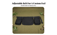 Plastic Buckle Three-Pocket Apron Polyester Storage Apron Easy to Clean Adjustable Waist Pouch Lightweight