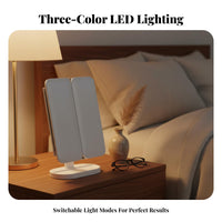 Lighted Shell-Shaped Case illuminated Lighted Vanity Box Seashell Design