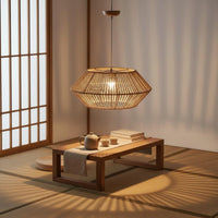 Rustic Design Woven Paper Rope Lampshade E26 Compatible Rattan Design Lamp Shade Lighting Accessory for Entryway