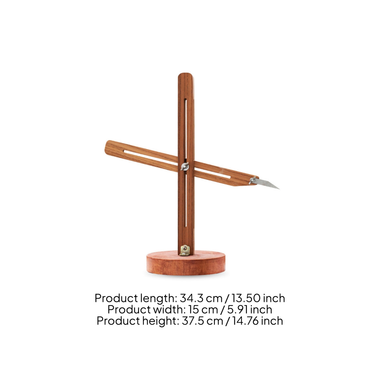 Pottery Throwing Gauge with double Arms Stable Pottery Wheel Positioning Tool Compact Clay Measuring Gauge for Potters