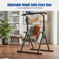 Chin-Up Bar Station, Indoor Home Gym, Foldable, Adjustable Height, Sturdy Steel Frame, Multi-Function Fitness