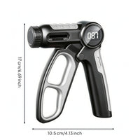 2 Pieces Grip Strength Tester Training with Digital Displa Electronic Hand Grip Strengthener with Counter Comfortable Exercise Tool for Climbers, Office