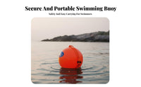 Inflatable Tow Float Provides Buoyancy Inflatable Swim Buoy Thickened Material Swimming Float for Swimmers, Triathletes, Sea, Seas, Lakes