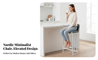 With Backrest Upholstered High-Back Stool Golden Frame Upholstered Counter Stool Luxury Design Home Furnishing Minimalist Design for Homeowners, Interior Designers, Business Owners, Kitchen Island, Cafe, Restaurant, Dining Room