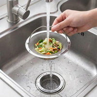 Stainless Steel Strainer Kitchen Sink Strainer with Handle, Large 11cm Sink Strainer and Sink Strainer, Simple Home Kitchen Essential