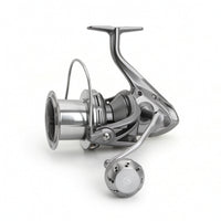 Rotating Reel with Metal Handle Double Guide-Rod Rotating Fishing Reel Large Knob for Surfing Anglers