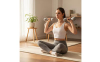 Long-Lasting Women's Dumbbell Compact Cast Iron Dumbbell Easy to Clean for Home Workout, Exercise, Stretching