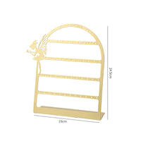 Fairy Silhouette Earring Display Rack Arched Frame Earring Display Stand Flat Base Iron