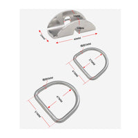 316 Stainless Steel Diving Cylinder D-Loop Clamp Sidemount D-Loop Holder High Strength for Technical Divers