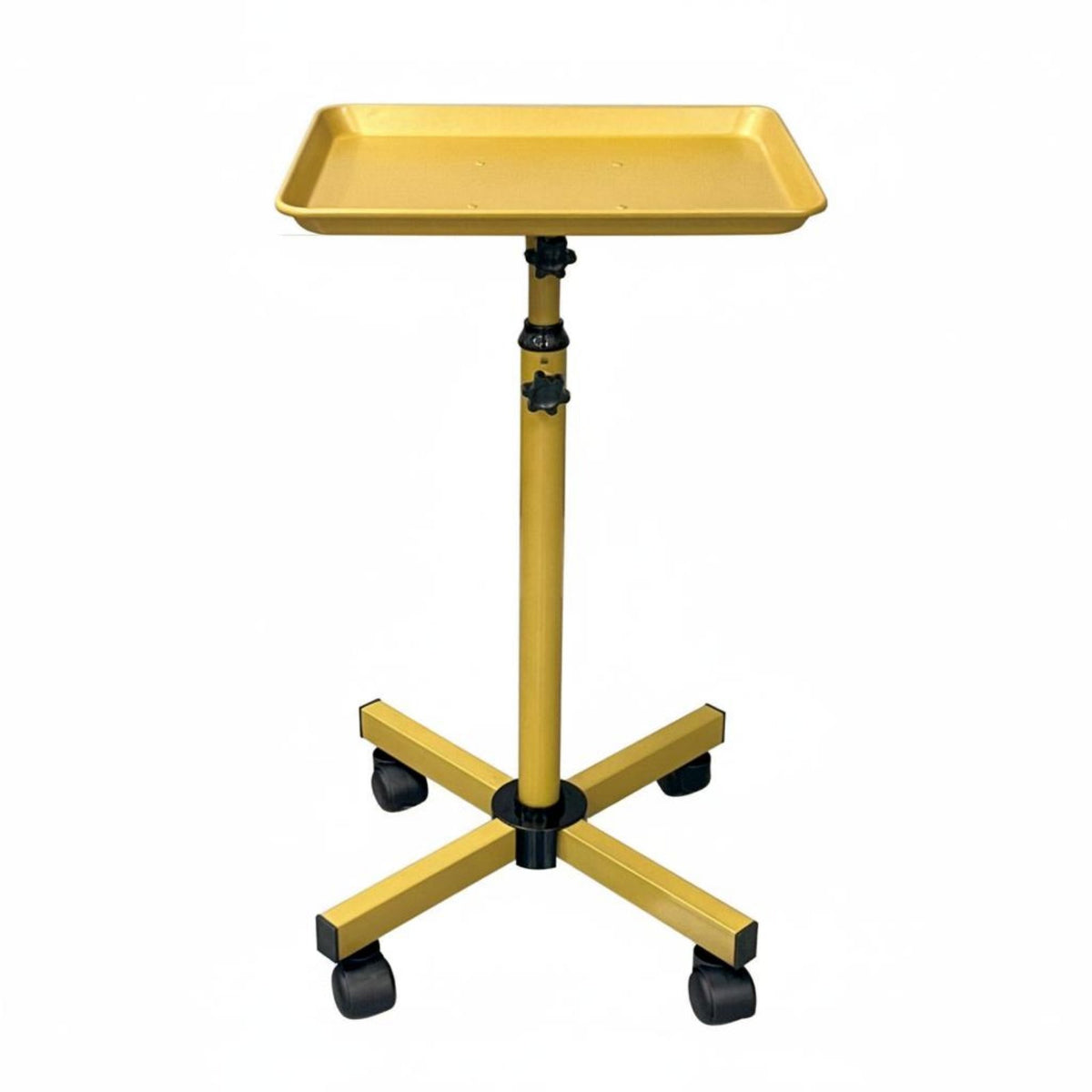 Mobile Tool Stand Stable Base Hair Stylist Tray Stand Adjustable Rolling Salon Tray for Barbers, Estheticians
