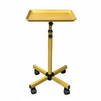 Mobile Tool Stand Stable Base Hair Stylist Tray Stand Adjustable Rolling Salon Tray for Barbers, Estheticians