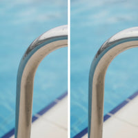 Pool Handrail 304 Stainless Steel Pool Handrail with Mounting Ends Easy to Install for Homeowners