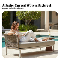 Waterproof Sofa, Armchair, and Table set Luxury & design Outdoor Furniture All-Weather Patio Conversation Set Comfortable paddings for Homeowners, Hotel Managers, Courtyard, rearyard, Terrace, waterside
