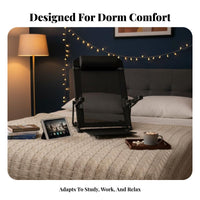 Foldable Design Sit-up Pillow with Armrests Soft and pillowed Bed Rest with Armrests Plush Feel supportrest pillow Multi-Positional for Students, Book Lovers, Remote Workers